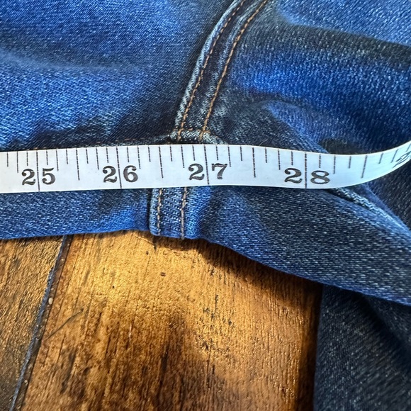 JBD | High Rise Cropped Wide Leg Jeans Raw Hem, Size 26 - Picture 12 of 13